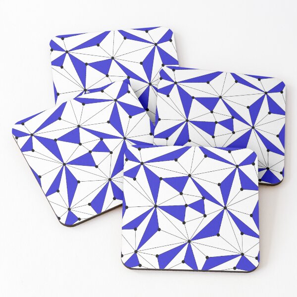 Item preview, Abstract geometric pattern - blue. designed and sold by K.S ART.