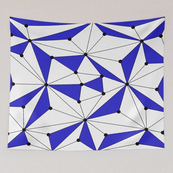 Item preview, Abstract geometric pattern - blue. designed and sold by K.S ART.