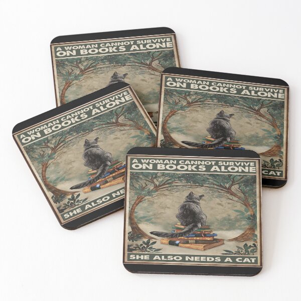 Item preview, A Woman Cannot Survive On Books Alone She Also Needs A Cat designed and sold by DerryReinhard.