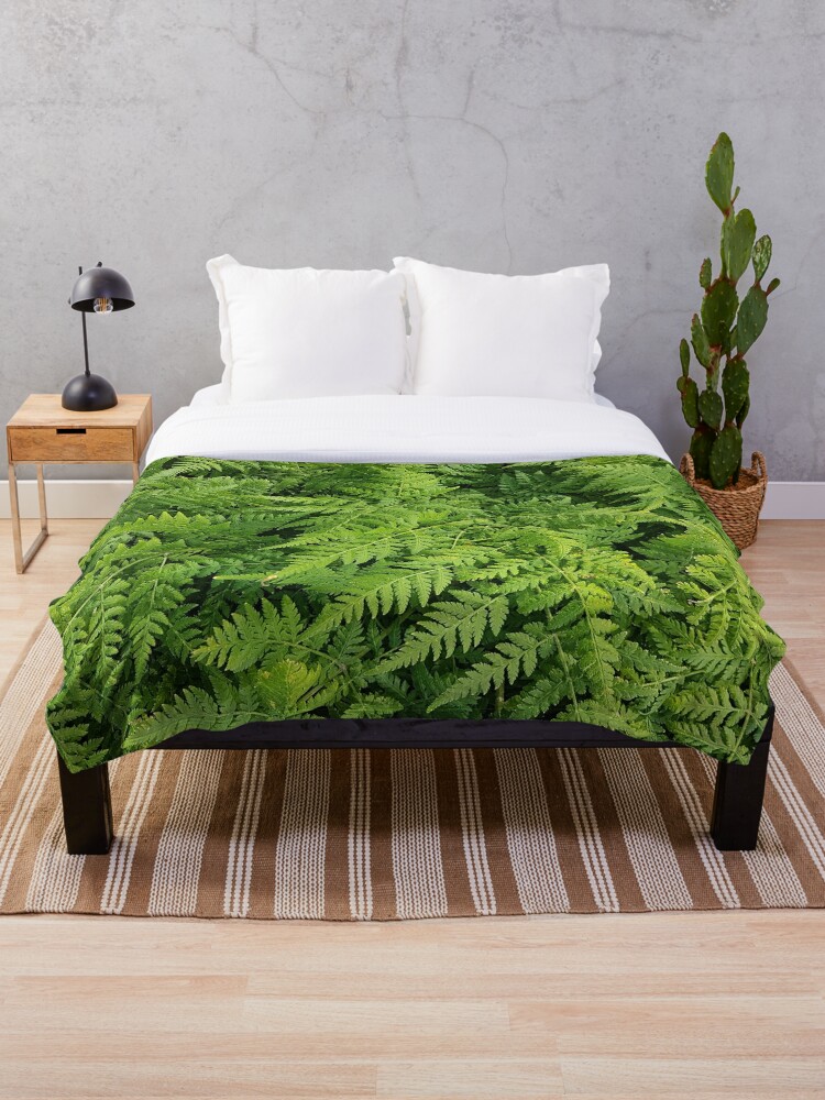 Fern discount green throw