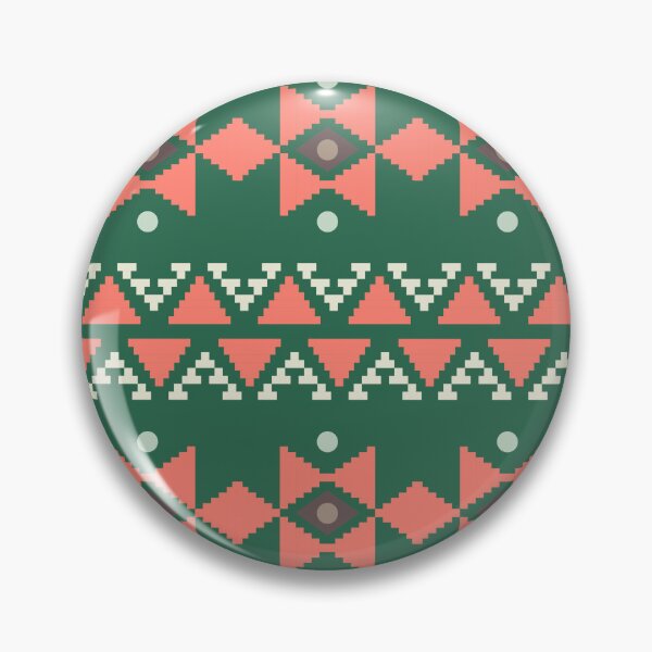 Item preview, Geometric Triangles Compilation in Rose Gold and Green - Multicolor Boho Motif designed and sold by Yeldiz.
