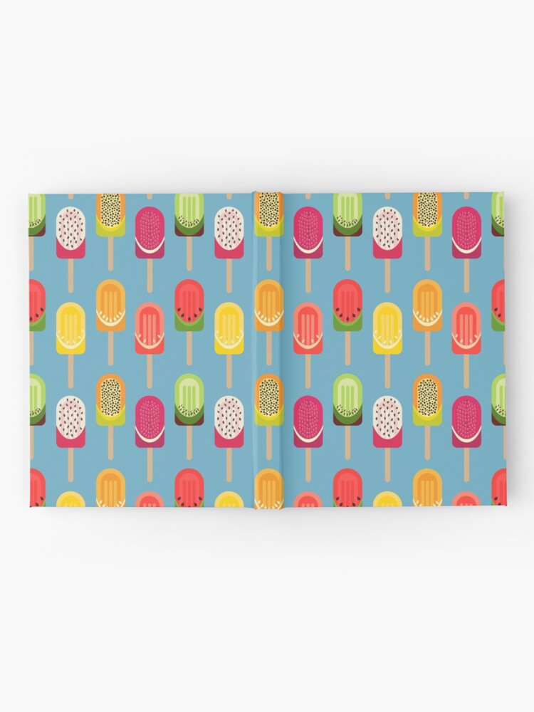 Alternate view of Fruit popsicles - blue version Hardcover Journal