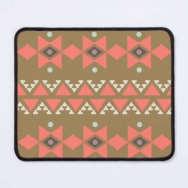 Item preview, Geometric Triangles Compilation in Rose Gold and Beige - Multicolor Boho Motif designed and sold by Yeldiz.