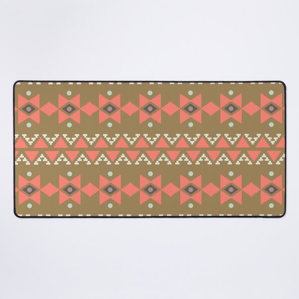 Item preview, Geometric Triangles Compilation in Rose Gold and Beige - Multicolor Boho Motif designed and sold by Yeldiz.