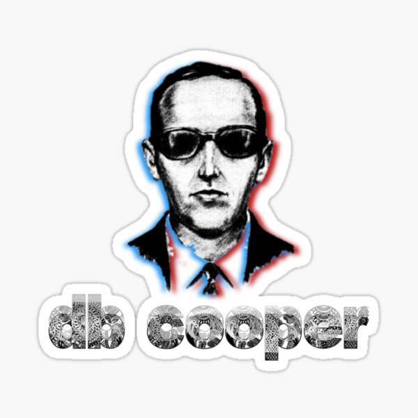 db cooper Sticker