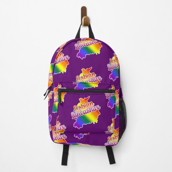 Item preview, Lesbian Lancashire northern LGBTQI rainbow pride flag designed and sold by incurablehippie.