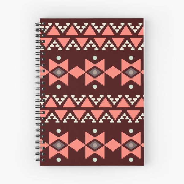 Item preview, Geometric Triangles Compilation in Rose Gold and Dark Red - Multicolor Boho Motif designed and sold by Yeldiz.
