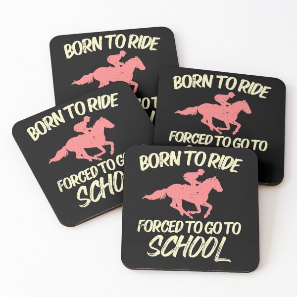 Item preview, Born Ride Forced To Go School Funny Horse Horseback Riding designed and sold by RichardxBen.