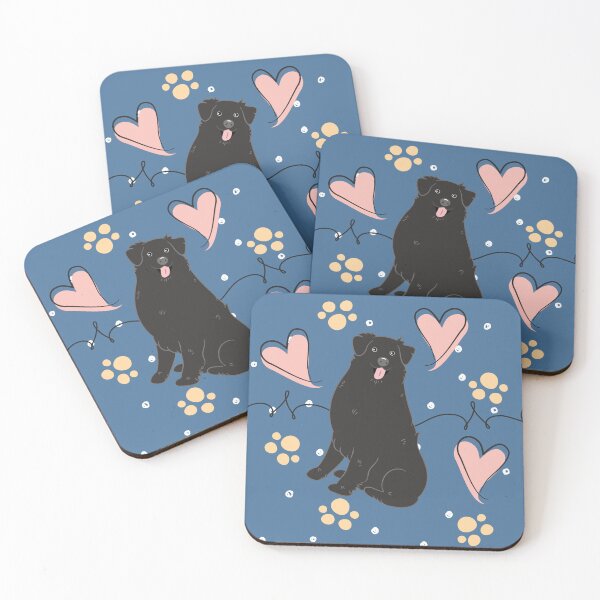 Item preview, LOVE Black Australian Shepherd designed and sold by Lulupainting.