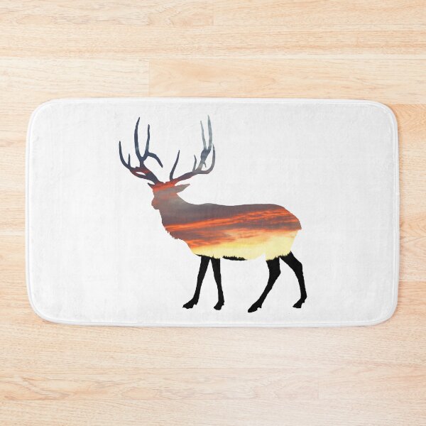 Item preview, Bull elk mountain sunset  designed and sold by Saltypro.