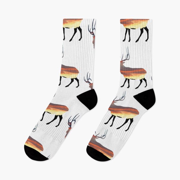 Item preview, Bull elk mountain sunset  designed and sold by Saltypro.