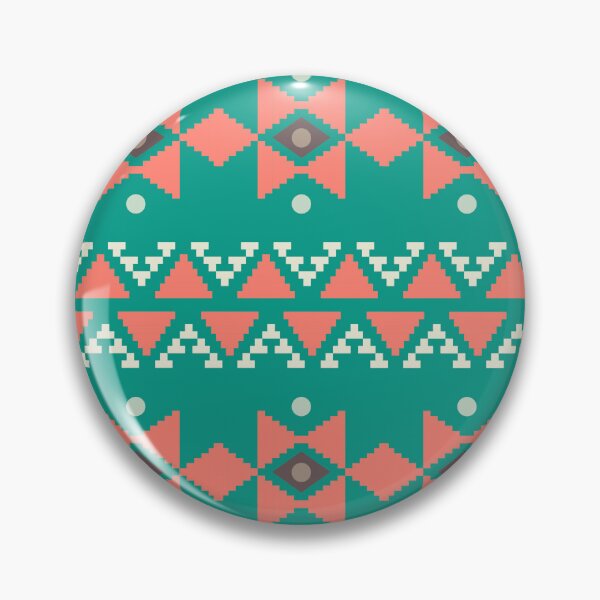 Item preview, Geometric Triangles Compilation in Rose Gold and Light Blue - Multicolor Boho Motif designed and sold by Yeldiz.