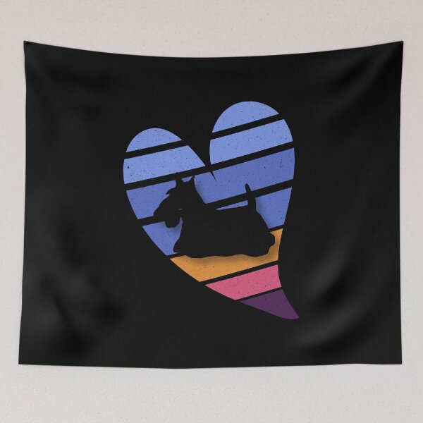 Item preview, Love Scottish Terrier Retro Vintage Dog designed and sold by sbe-zone.