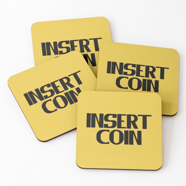 Item preview, Insert Coin - Bold Black Text designed and sold by Chubuter.