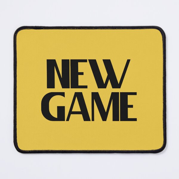 Item preview, New Game - Bold Black Text designed and sold by Chubuter.