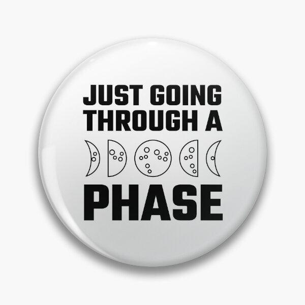 Item preview, Just going through a phase | Moon phases (BLACK DESIGN) designed and sold by EleannaInSpace.