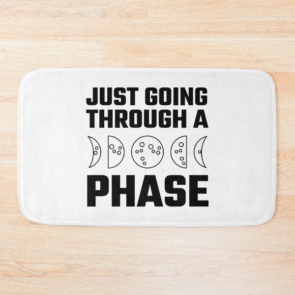 Item preview, Just going through a phase | Moon phases (BLACK DESIGN) designed and sold by EleannaInSpace.