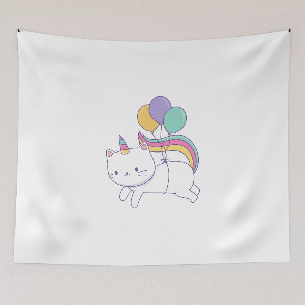 Item preview, Cat Unicornio Balão designed and sold by Meditanacor.