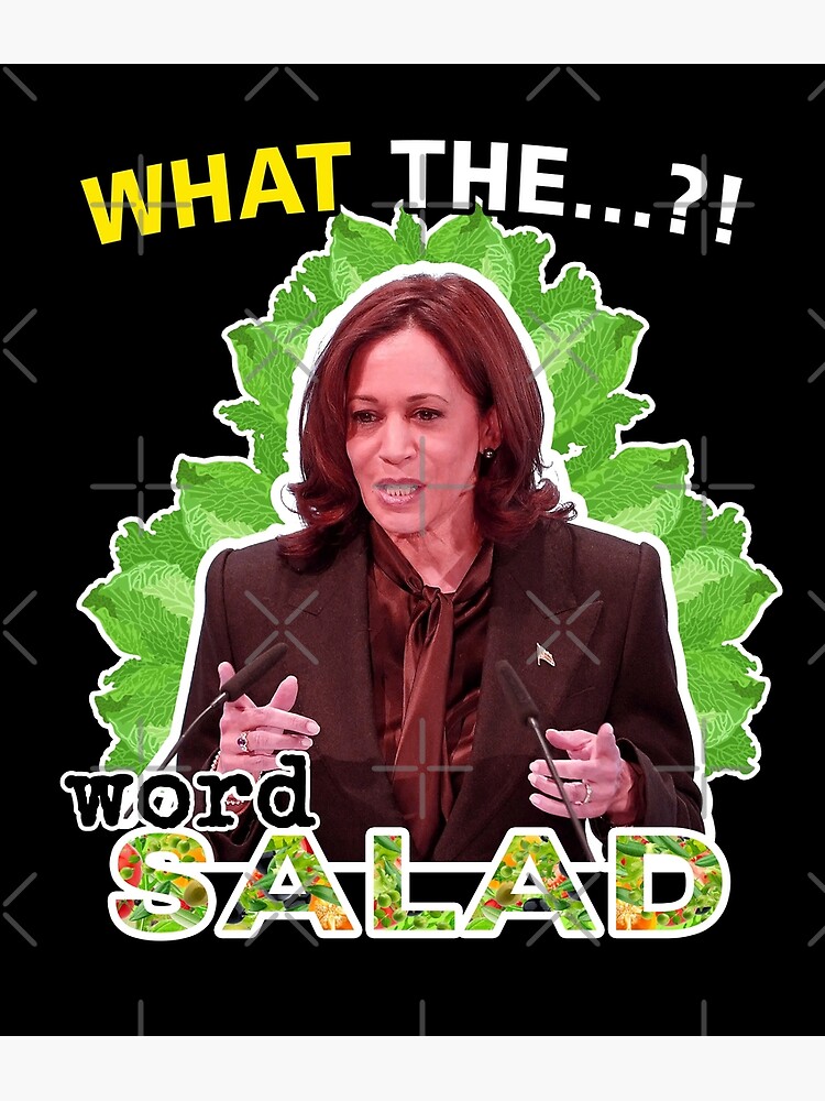 Kamala Harris Word Salad Meme Design