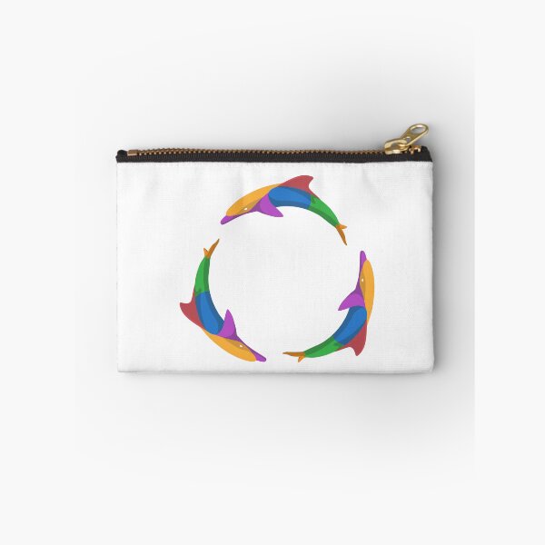 Item preview, Three Dolphins Circle Color Rainbow designed and sold by Teenker.
