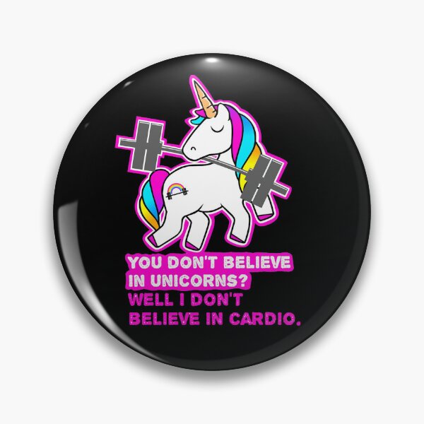 Item preview, Unicorns don't believe in cardio designed and sold by Jonejonez.