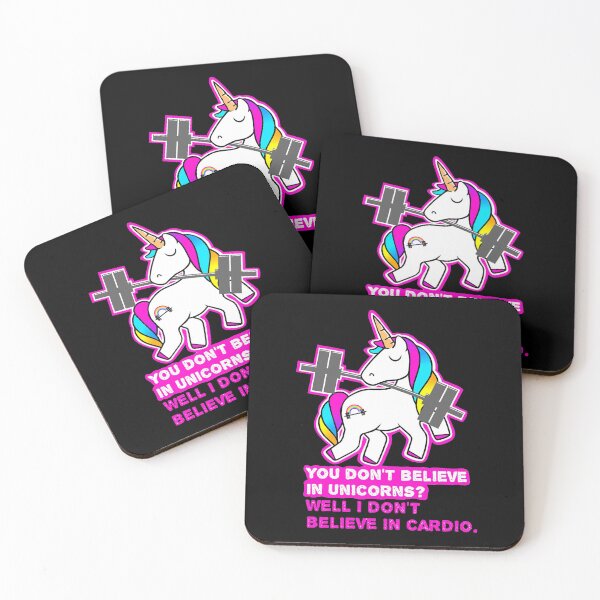 Item preview, Unicorns don't believe in cardio designed and sold by Jonejonez.