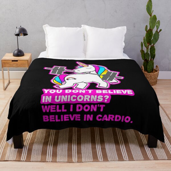 Item preview, Unicorns don't believe in cardio designed and sold by Jonejonez.