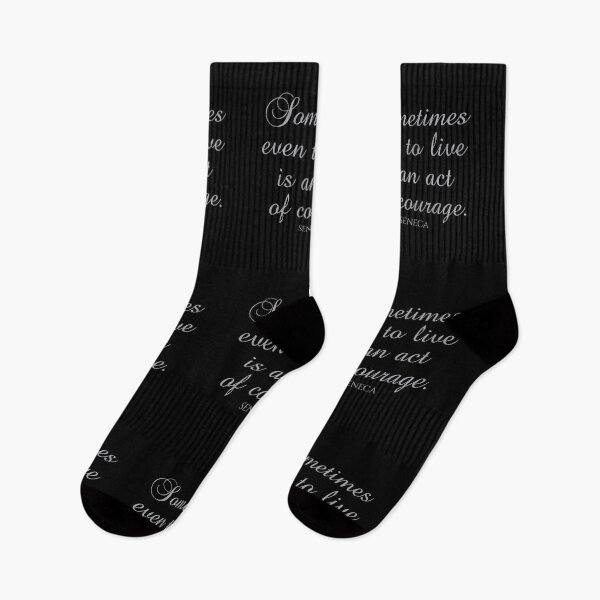 Item preview, Seneca Quotes - Sometimes Even To Live Is An Act Of Courage designed and sold by PhiloJourney.