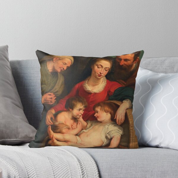 Item preview, The Holy Family with Saint Elizabeth and the Infant Saint John | Circle of Peter Paul Rubens | 1640 Renaissance Gospel Biblical Art designed and sold by CJET.