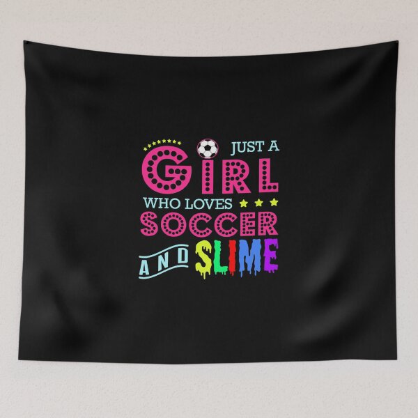 Item preview, Just A Girl Who Loves Soccer And Slime Classic T-Shirt designed and sold by opheimbyrneh.