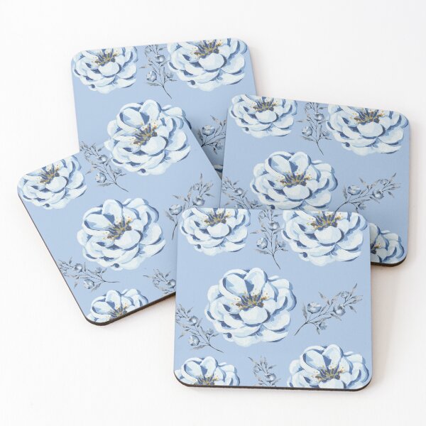 Item preview,  Blue cute flowers designed and sold by Doha-Malik.