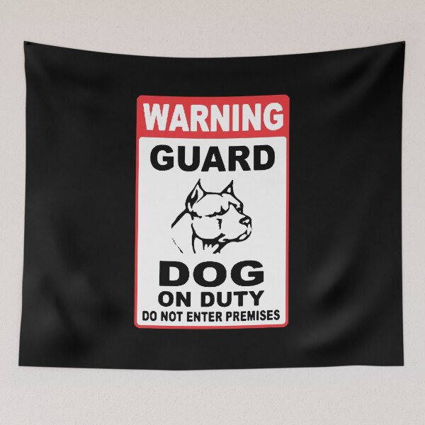 Item preview, Dog Warning Sign designed and sold by Smartalb.
