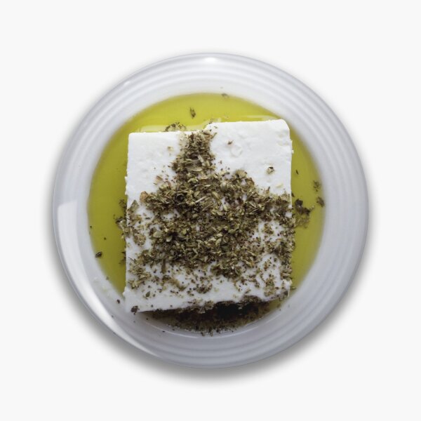 Artikelvorschau, Feta-Käse mit Oregano entworfen und verkauft von Steve Outram.
