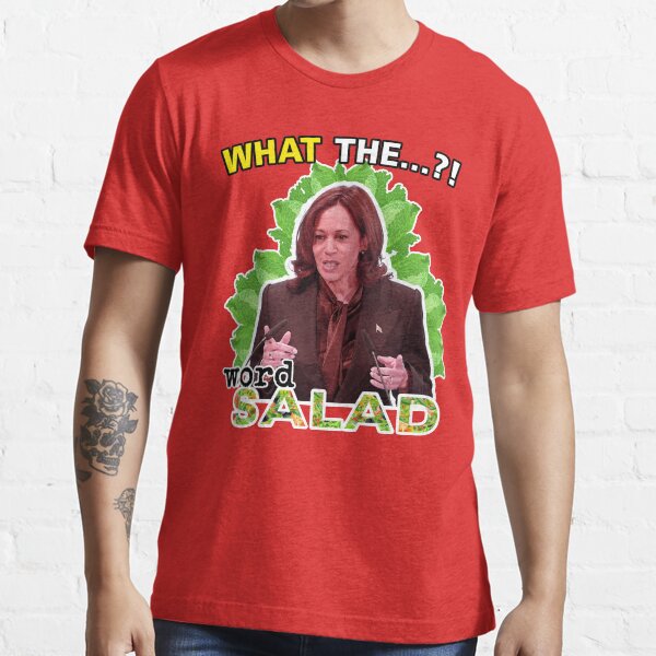 "Kamala Harris Word Salad Meme Design" Essential TShirt for Sale by
