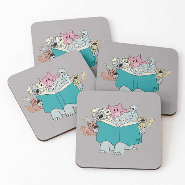 Item preview, elephant and piggie designed and sold by BloogaFruk.