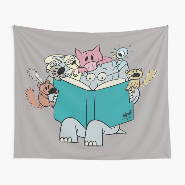 Vista previa del artículo con la obra «Elefante y cerdito», diseñado y vendido por BloogaFruk.