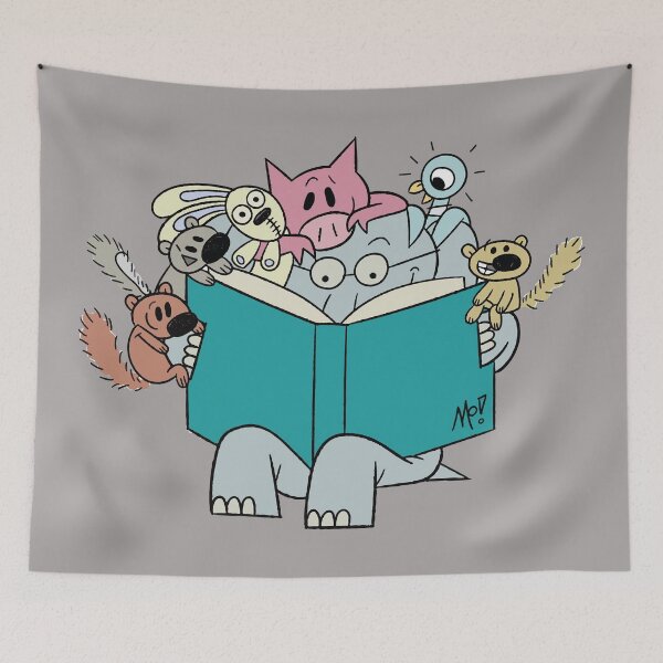 Item preview, elephant and piggie designed and sold by BloogaFruk.