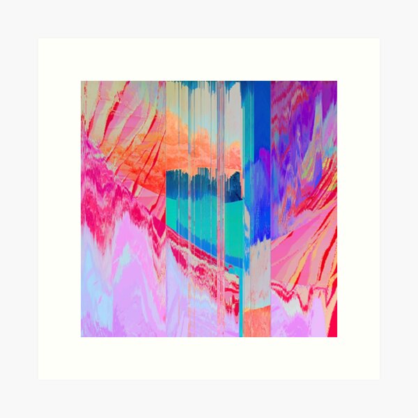 Item preview, Color Mosh - Glitch Art Print designed and sold by burning.