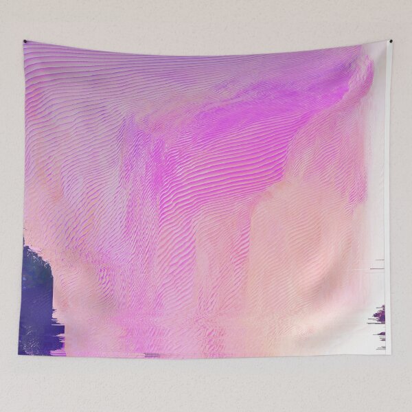 Item preview, Purple Haze - Glitch Art Print designed and sold by burning.