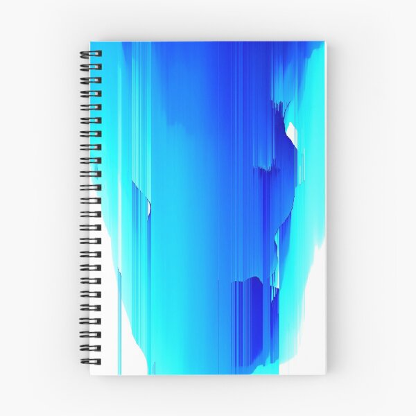Item preview, Blue Falls - Glitch Art Print designed and sold by burning.