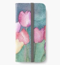 Red, purple, yellow tuilips iPhone Wallet/Case/Skin