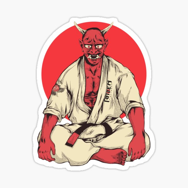 Buy Japanese Demon Brazilian Jiu-jitsu Sticker Judo Wrestling