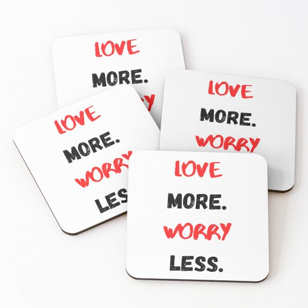 Item preview, Love More Worry Less, Motivational & Inspirational designed and sold by Salman Hino.