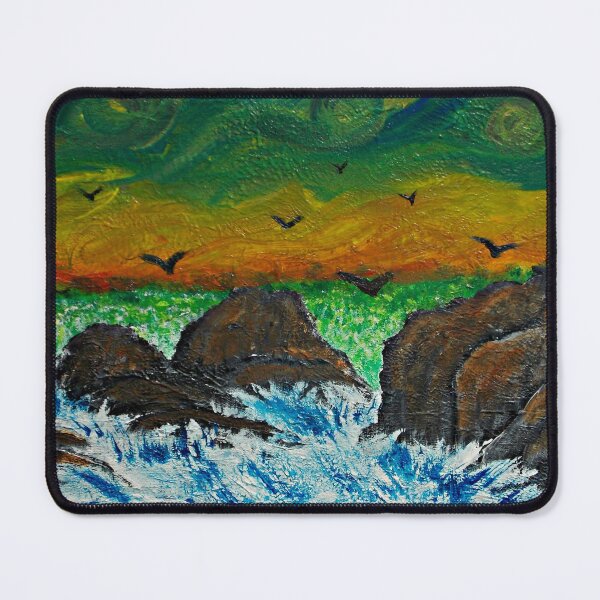Item preview, Birds above rapids at sunset designed and sold by George Hutton Hunter.
