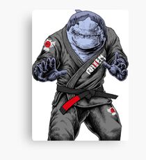 BJJ Shark Canvas Print