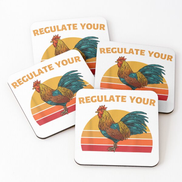 Item preview, Regulate Your Rooster Funny Retro Vintage Design Pro Choice designed and sold by MeadowsArts.