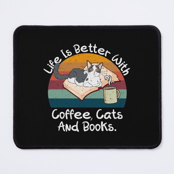 Item preview, Life is better with coffee cats and books designed and sold by superone8.