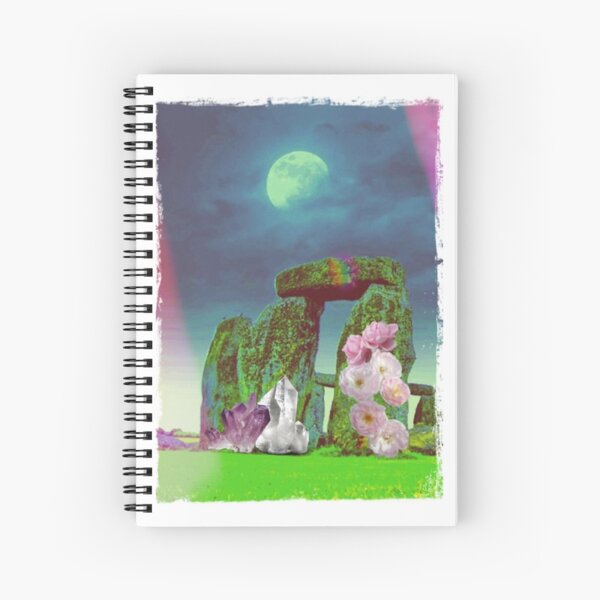 Moon Journal Stonehenge Spiral Notebook