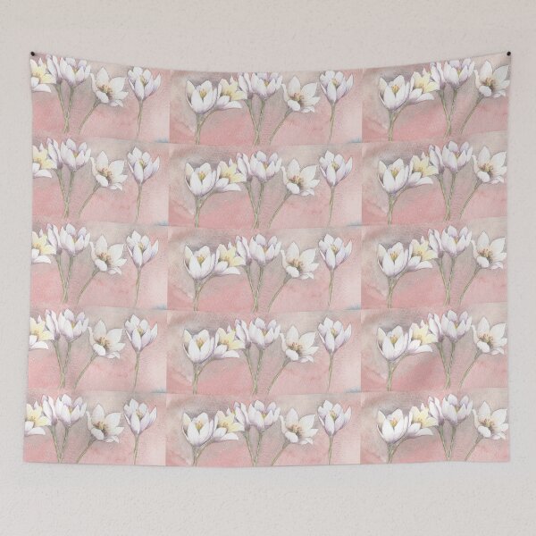 Item preview, White and Purple Crocus 2 designed and sold by jayne gaze.