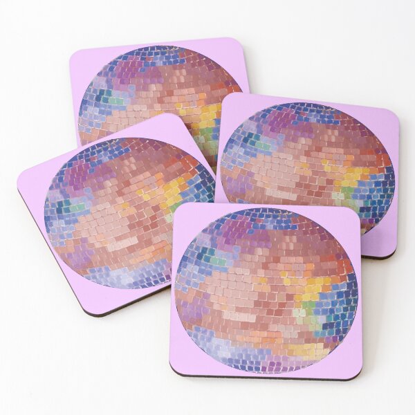 Item preview, Cute pink disco ball colorful 70s retro aesthetics kawaii pink tones designed and sold by Novel-ty.